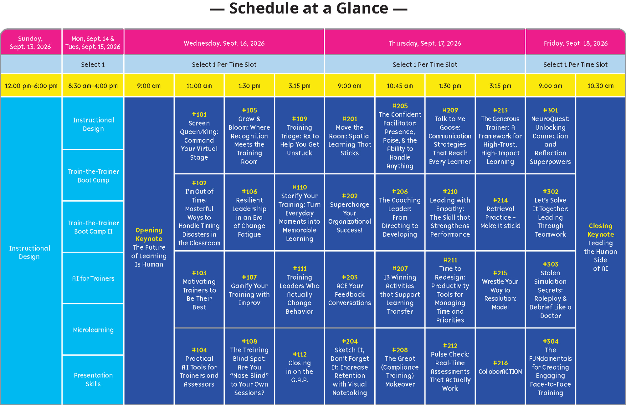 2026 Fall Conference Schedule Box for Web 2