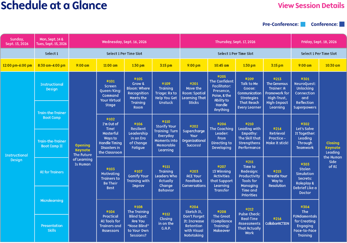 CTT Schedule At A Glance 2026 Version 1