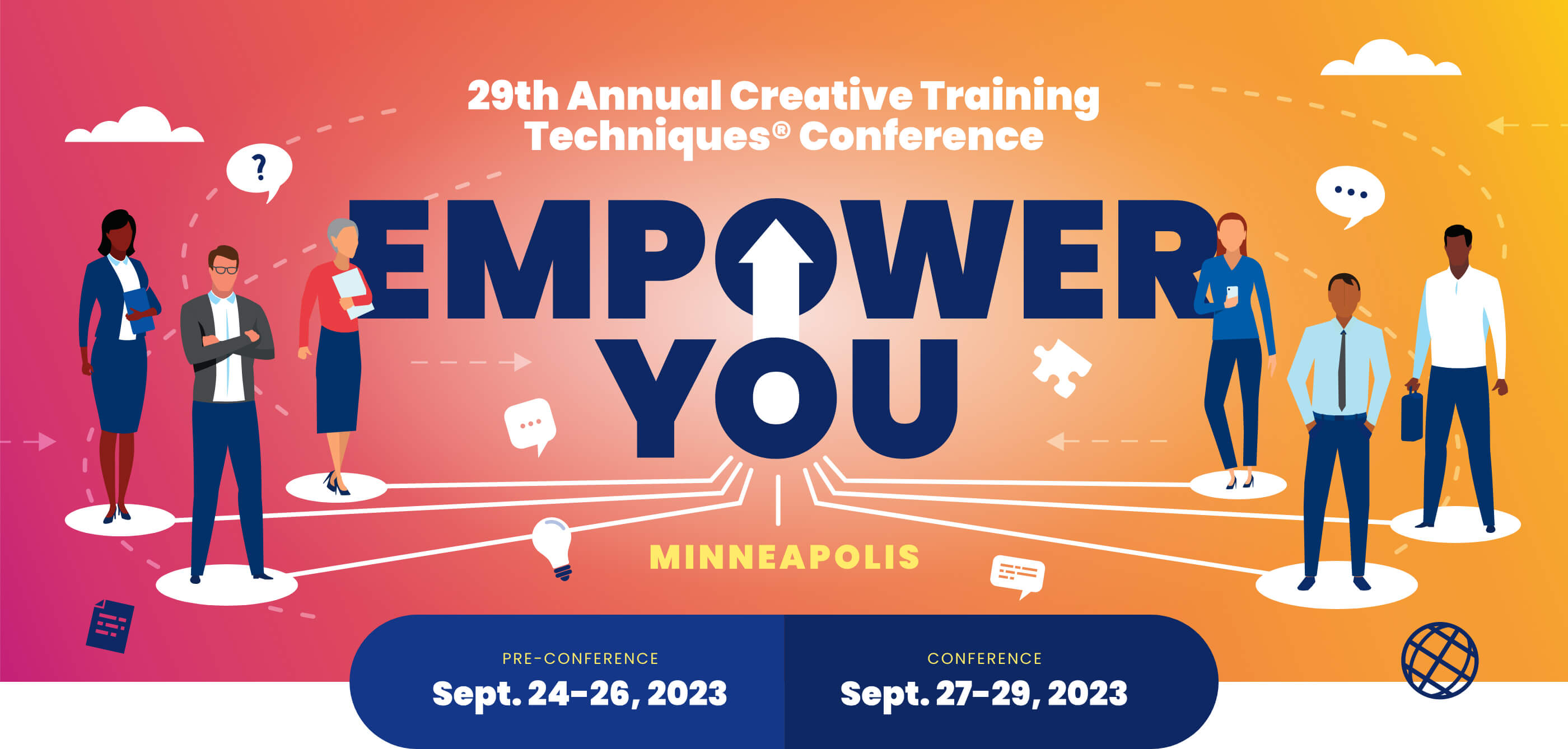 29th annual creative training techniques conference. minneapolis. sept 24-29 2023.